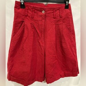 Hunters Run Vintage red mom shorts